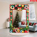 Christmas Photo Booths Merry Christmas Decoration for Home 2025 Pendant Xmas Backdrop Ornament Navidad Natal New Year Gift 2026