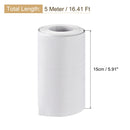 Wood Grain Tape, 5.91"x16 Ft Peel and Stick with Scraper for Furniture (White)