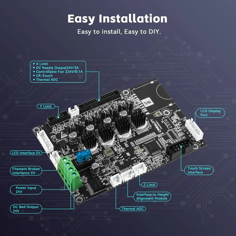 CREALITY Ender 3 V3 KE Silent Motherboard 32 Bit Silent Mainboard with MS35774 Driver For Creality Ender 3 V3 KE 3D Printer