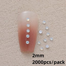 100pcs/Pack White Opal Drop Heart Mixed Shaped Resin Rhinestone Fancy Style Shiny 3D Manicure Nail Art Decoration Charms Jewelry