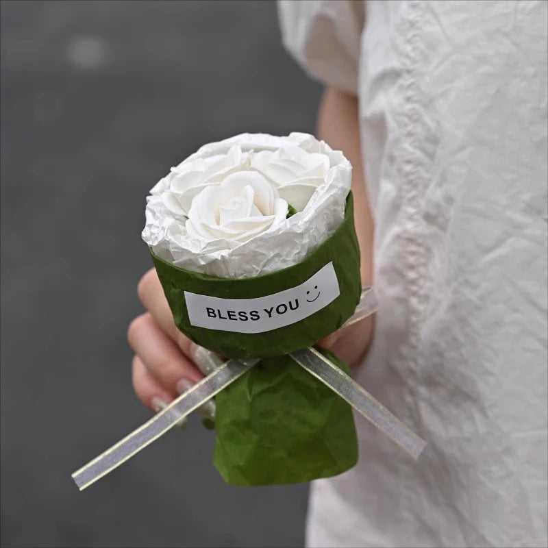 Soap Flower Bouquet Valentine's Day Gifts Creative Rose Soap Flower Mothers Day Gift Rose Soap Flower Creative Fake Flower Decor