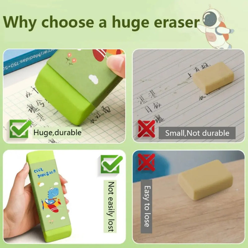 Cartoon Huge Eraser Super Large Block Pencil Eraser Without Leaving Marks Student Art Painting Rubber Eraser