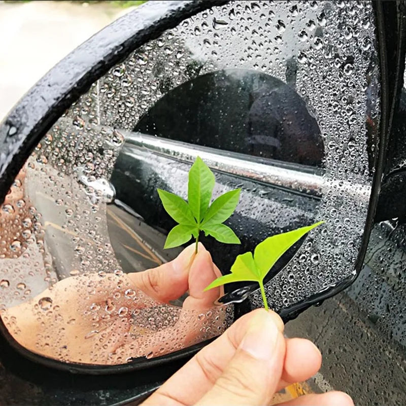 2Pcs Car Rearview Mirror Protective Film Universal Rain-proof Film Waterproof Anti-fog Mirror Stickers Car Window Rain Protector