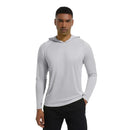Men Upf 50+ Sun Protection t-Shirts Long Sleeve t-Shirt Casual Tops Male Quick Dry Gym Running Tee Shirts With Hood Man Clothing