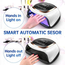 168W 42LEDs Nail Drying Lamp For Manicure Professional Led UV Drying Lamp With Auto Sensor Smart Nail Salon Equipment Tools