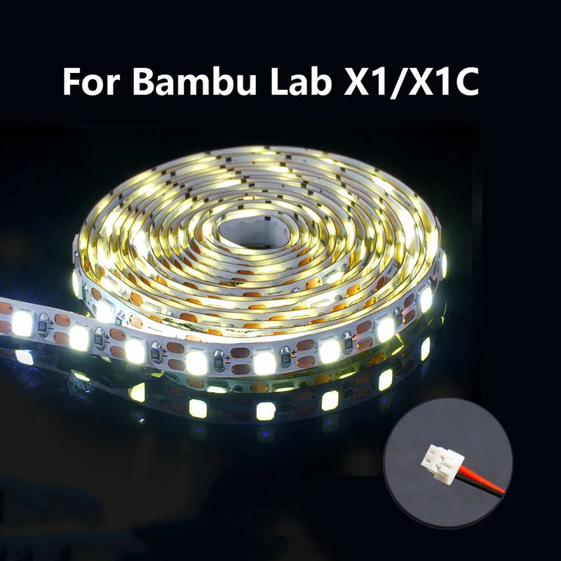 Light For Bambu lab p1p p1s X1C LED Lights Strip LED Light Kit 5V 150cm IP44 Lighting Lamp Super bright For Bamboo Lab