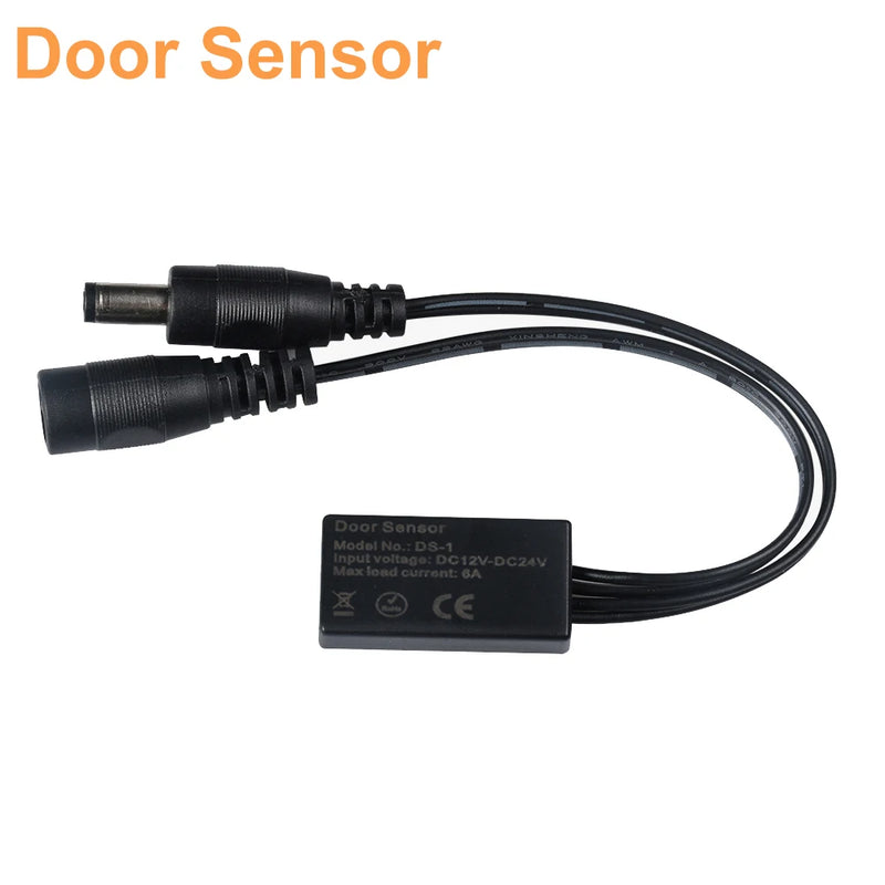 Door Sensor Light Switch DC 12V 24V 6A Auto ON/OFF High Sensitivity Wireless Infrared Induction For LED Strip Cabinet Home Use