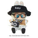 17cm Mini Doll Clothes Hat Glasses Shoes Outfit Accessories Fashion Clothes Doll Cute Clothes Dolls Accessories