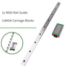 MGN9 MGN12 MGN15 Miniature Linear Rail Slide 100 - 1000mm MGN Linear Guide + MGN9H MGN12H MGN15H Carriage Block CNC 3D Printer