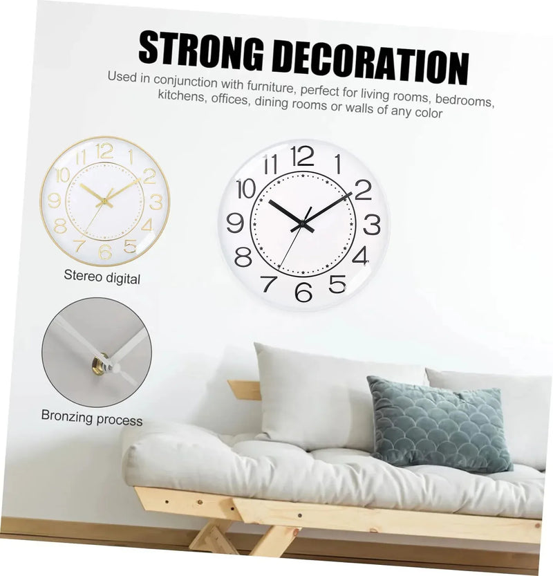 Modern Light Luxury Wall Clock Stereo Numeral Silent Round Wall Clock Modern Decor Clock For Home Office School Send to Friend