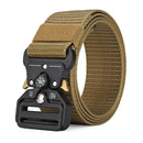 Men's Belt Outdoor Multi Function Compass Belt High Quality Canvas For Nylon Male Luxury Belts Women's Sports Jeans Neutral Belt