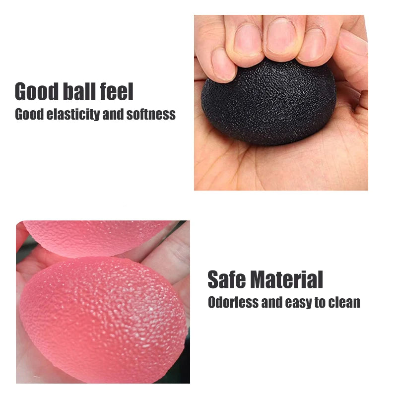 Silicone Hand Grip Ball Egg Unisex Gym Fitness Finger Heavy Exerciser Muscle Recovery Gripper Trainer Stress Reliever Squeeze