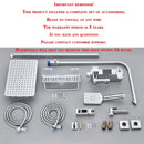 Chrome/Black Brass Shower Faucets Bathroom Shower Mixer Faucet Shower System Rainfall Shower Set Shower Spray For Bathroom