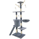 Cat Tree Scratching Post, Stable Structure Kitten Activity Centre Pet Toy Scratcher, Tall Cat Furniture Climbing Tower