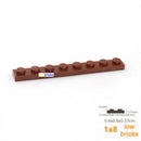 30pcs/lot Bulk Blocks Building Bricks Thin 1X8 Educational Assemblage Construction Toys for Children Size Compatible With 3460
