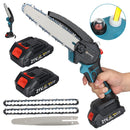 3000w Cordless Chain Saw 6/8 Inch Electric Chainsaw Rechargeable Pruning Wood Cutting Power Tools For 18V Battery