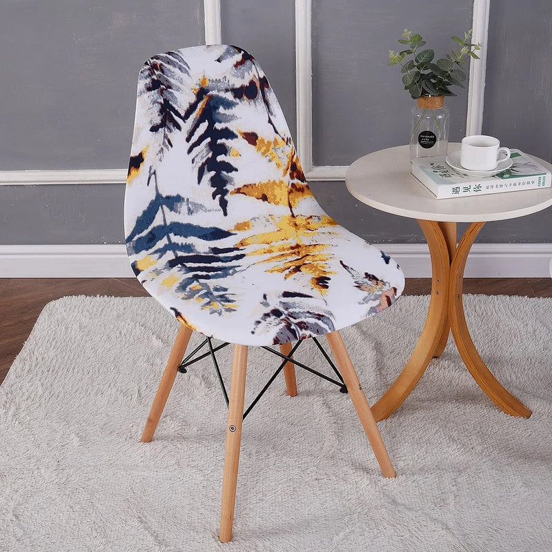 Shell Chair Cover Fashion nordic christmas cover Elastic Armless Scandinavian Chair Kitchen Bar Seat Cushion Furniture protect