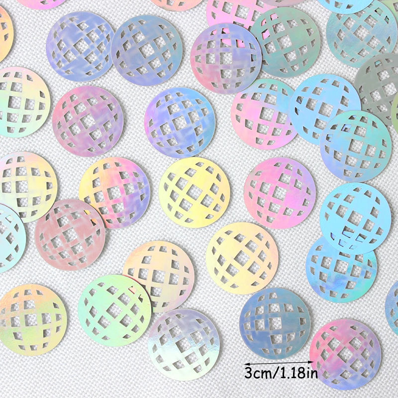 100pcs disco themed party confetti, wedding, birthday, single woman, bride, gift giving party, engagement decoration