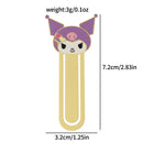 Cute Hello Kitty Series Bookmarks Metal Book Page Holders Anime Fans Collection Gift for Book Lovers Book Accessories