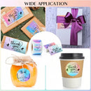 570 Pcs Laser Thank You Business Cards Stickers Kit, Include 50pcs Business Card 500pcs Thank You Stickers 20pcs Resealable Pack