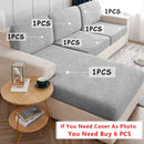 Waterproof Sofa Seat Cushion Cover Stretch Jacquard Sofa Cover Furniture Protector for Pets Kids Removable L Shape Couch Covers