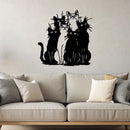 1pc Playful Black Cat Metal Wall Art - Ideal Gift for Cat Enthusiasts, Contemporary Style for Thanksgiving & Christmas Decor