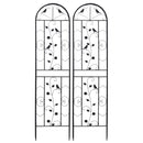 2 Pack Climbing Plants Trellis Metal Garden Fence for Vines Vegetables Flowers