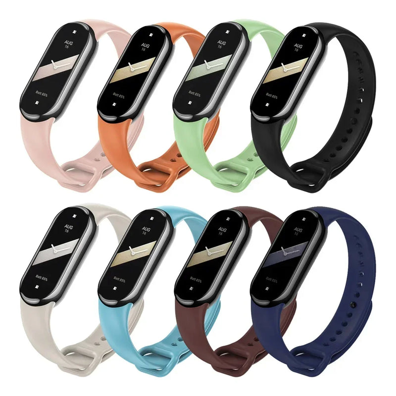 Watch Strap for Xiaomi Mi Band 8-9 NFC Bracelet Accessorie Sport Silicone Smartwatch Wristband correa Mi Band 8-9 global version