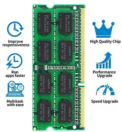 DDR3, DDR3L, 8GB, 4GB, 1600MHz, 1333MHz, SODIMM, 1.35 V, 1.5 V, PC3/PC3L-12800S, no ECC, PC3-10600S Memory RAM for laptop