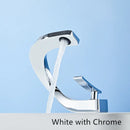 Tuqiu Bathroom Faucet Brass Rose Gold White Bathroom Basin Faucet Cold Hot Water Mixer Sink Tap Deck Mounted Black Rose Gold Tap