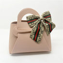 10pcs Easter Leather Mini Gift Bags With Bow Ribbon Packaging Box Wedding for Guest Candy Handbag Bag Birthday Party Decor bag