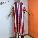 WINYI woman Winter Knitted cardigan coat Loose Christmas Fashion hipster party dress Thick Warm free size Female cloke overcoat