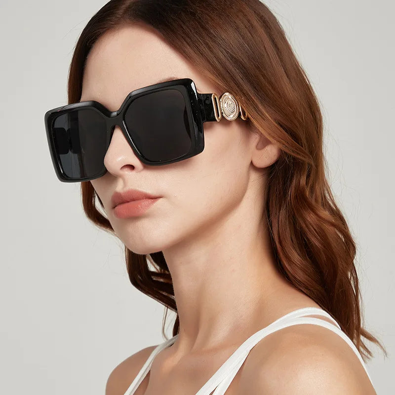INS Popular Square Sunglasses Women Luxury Retro Brand Men Trending Travel Sun Glasses Female Shades UV400 Oculus