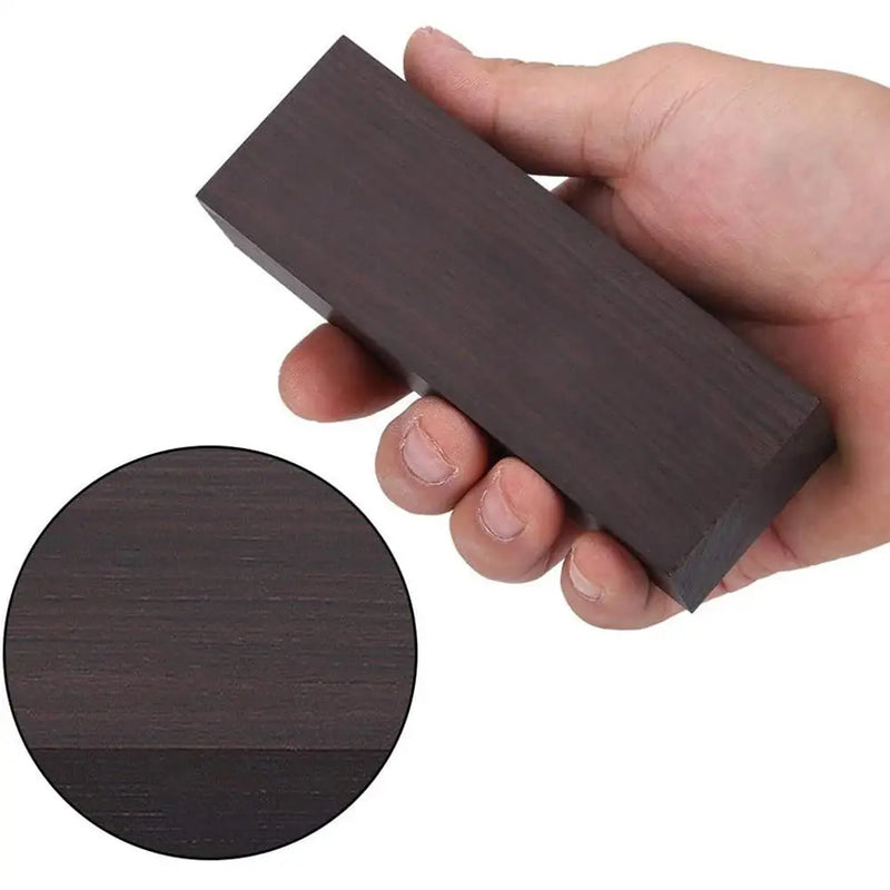 Unfinished Wood Block Black Ebony Lumber Wood Timber Handle Plate 120 x 40 x 25MM For Music Instruments DIY Tools Drop shipping