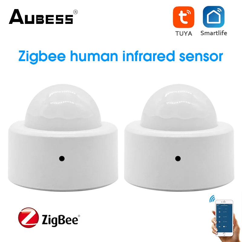 Tuya Zigbee Smart PIR Motion Sensor Human Body Movement Wireless Infrared Detector Home Security Work With Alexa Google Home