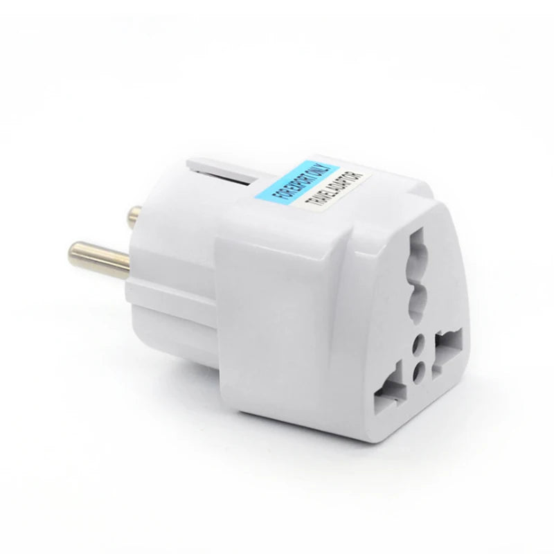 Universal EU Plug Adapter International UK US To EU Euro KR Travel Adapter Electrical Plug Converter Power Socket Wholesale