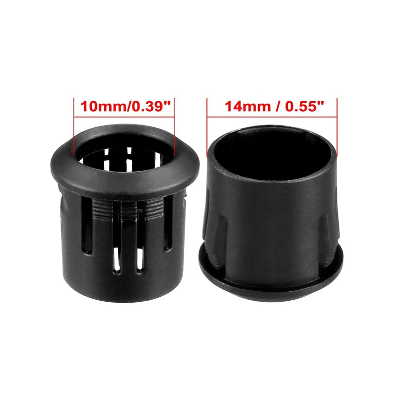 25/50pcs Black Plastic Lamp Bases 3mm/5mm/8mm/10mm LED Diode Holder Black Clip Bezel Socket Mount DIY Light Emitting Diode