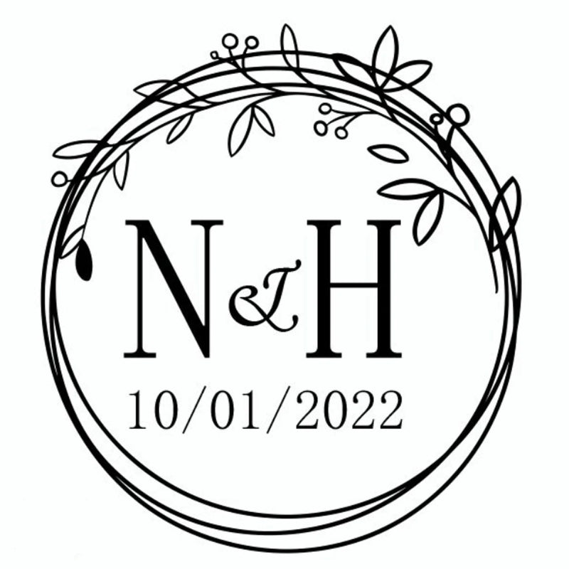 96 Pcs Personalized Round Circle Label Stickers Custom Name Date Thank You Stickers for Bridal Shower Party Favors