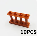 Military MOC Sentry Building Block Soldier Sandbag Fence Cannon Shell Barbed Wire Weapon Rack Training Field Watchtower Toy K018