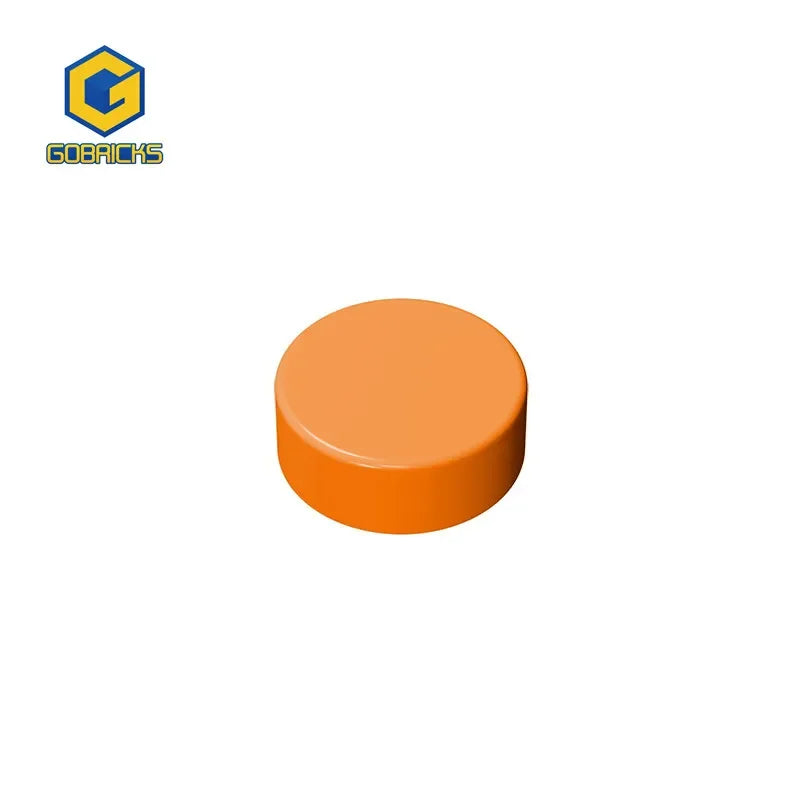 Gobricks 1 Pcs MOC Tile Round 1 x 1 Bricks Compatible With 98138 35380 35381 Model Building Blocks Parts Kids Puzzle Toys Gifts