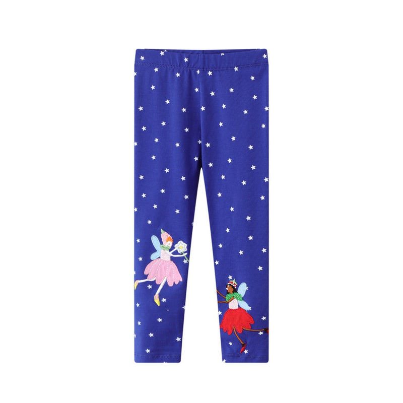 Girls Leggings Stripes Unicorn Pants Kids Cotton Skinny Pants Cartoon Animals Butterfly Print Children Trousers