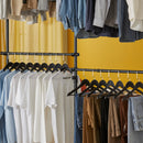 SoBuy KLS03 dresses stand coat rack stand with 4 dresses rods Telescopic Wardrobe System Adjustable Shelving System