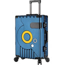 Large Capacity Suitcase Aluminum Frame Silent PC Luggage Travel Bag with Wheels Password Lock Trolley Case 22 24 28 Inch