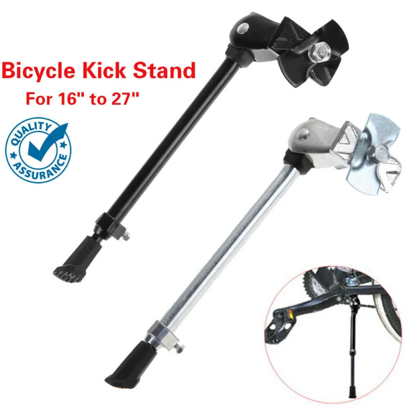 Bike Kickstand Parking Stand Foot Brace Adjustable Alloy Bicycle Side Support 16/20/24/26 Inch Foot Support MTB Bike Accessories