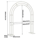 Large White Wedding Arch Stand 3 Layer Balloon Garden Backdrop Metal Rack Arch Frame Pergola Stand