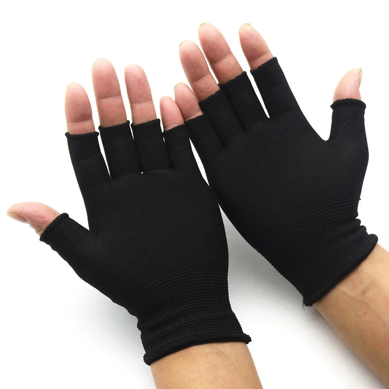 Winter Half Finger Fingerless Gloves Unisex Outdoor Mittens Warm Glove Women Men Wool Knit Gloves Elastic Comfort