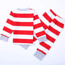 Christmas Family Matching Pajamas Set Mother Kids Stripe Clothes Baby Girl Rompers Xmas Sleepwear Mommy Daddy Kids Nightwear