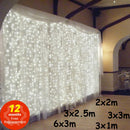 3x3/6x3/10x3m LED Icicle String Lights Christmas Fairy Lights Garland Outdoor Home For Wedding/Party/Curtain/Garden Decoration