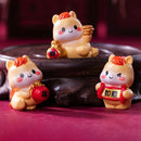 1PC 2026 New Year Figurines Miniatures Cartoon Lucky Horse Micro Landscape Ornaments Home Desk Decorations Room Decor Gift