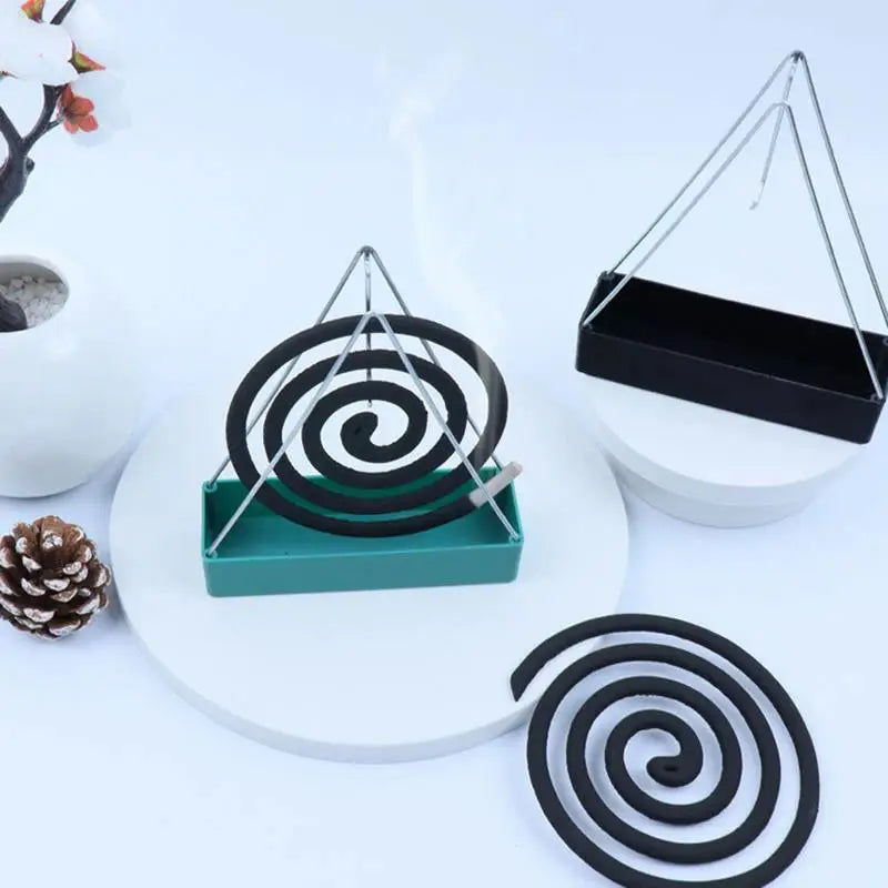 Triangular Mosquito coil holder Iron Coil Incense Burner Frame Modern Mosquito Repellent Incense Rack For Home Bedroom Patio